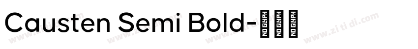 Causten Semi Bold字体转换